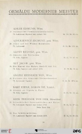 Gemälde moderner Meister (Nr. 27-163)