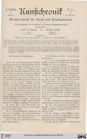 Heft 19 (16. Februar 1888)