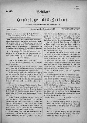 No. 39. 25. September 1875