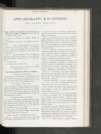Atti Legislativi E Di Governo.