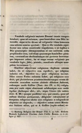 Romanorum de rebus religiosis doctrina : Commentatio provénia legendi