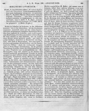 Jager, J. N.: Hē palaia diathēkē kata tus hēbdomēkonta. Vetus testamentum Graecum iuxta Septuaginta interpretes. Ex auctoritate Sixti Quinti Pontificis Maximi editum; iuxta exemplar originale Vaticanum; nunc denuo recognitum, accuratissime expressum, ad normam Vulgataeversiculis distinctum, cum Latina translatione, animadversionibus et complementis ex aliis manuscriptis. T. 1. Paris: Didot 1839