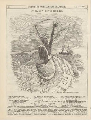 At sea in an easter egg-shell