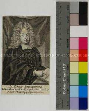 Porträt des lutherischen Theologen und Superintendenten in Mecklenburg Johann Peter Grünenberg
