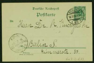 Mutter Okt. 1897 - April 1900