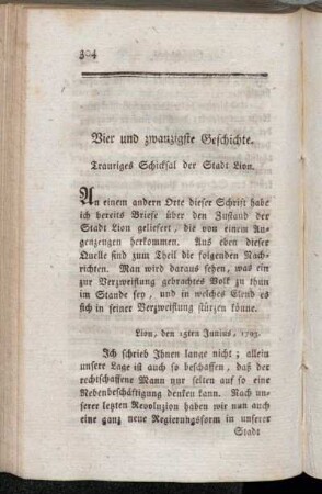 Vier und zwanzigste Geschichte - Fünf und zwanzigste Geschichte