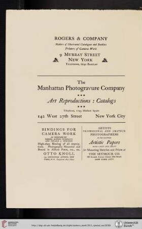 The Manhattan Photogravure Company [Art Reproductions]