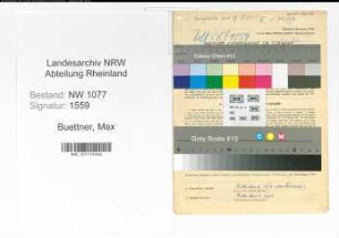 Entnazifizierung Max Buettner , geb. 03.07.1890 (Polizist)