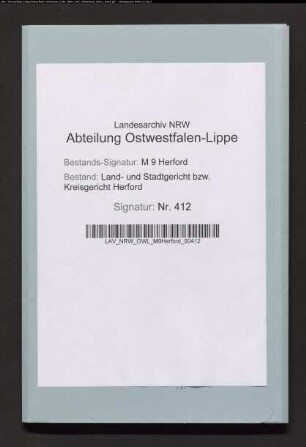 Erblasser: Holtmeyer, Rudolf Heinrich; Erblasser: Holtmeyer, Catharina Elisabeth: