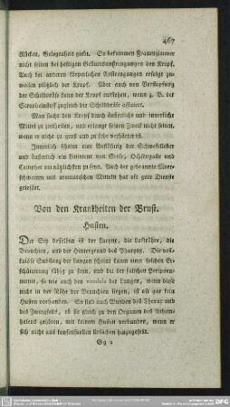 Von den Krankheiten der Brust