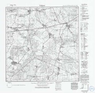 1742 Velgast, Meßtischblatt (4 cm - Karte)