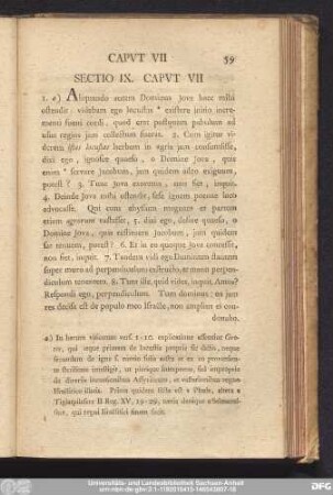 Sectio IX. Caput VII
