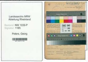 Entnazifizierung Georg Peters , geb. 08.01.1900 (Forstrentmeister)