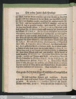 II. Der große Gott dem Chur-Sächsischen Evangelischen Zion?