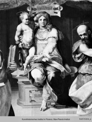 Madonna mit Kind und den Heiligen Petrus und Paulus - Pala di Ulignano