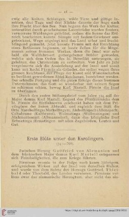 Erste Blüte unter den Karolingern (741-768)