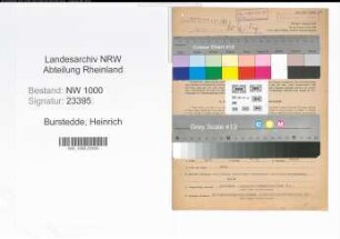 Entnazifizierung Heinrich Burstedde, geb. 23.01.1901 (Schmied)