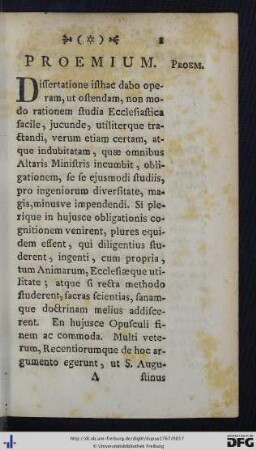Proemium.