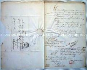 Heiratserlaubnis für Karl Ludwig Hauschild, Köln 14. Juni 1862
