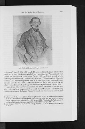 Abb. 1. Georg Hanssen als junger Erwachsener.
