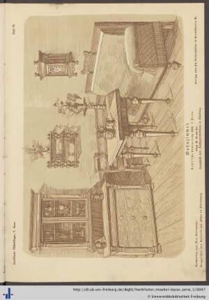 Blatt 98. Wohnzimmer (Vergl. Bl. 90 und 91).