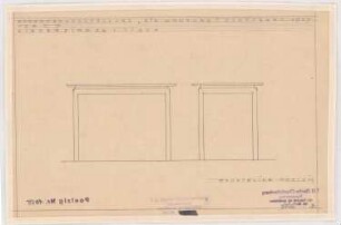 Werkbund-Ausstellung, Stuttgart-Weißenhof Einfamilienhaus Typ C 7: Kinderzimmer, Tisch 1:10, 1:20