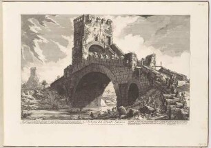Veduta del Ponte Salario (Ansicht des Ponte Salario), aus der Folge "Vedute di Roma"