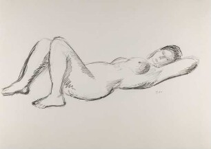 Ohne Titel (Liegender Akt, Studie 1)