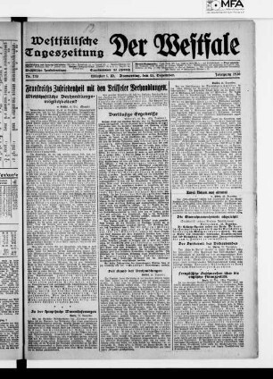 Der Westfale. 1920-1920