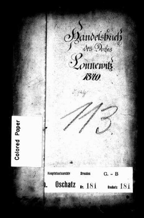 Gerichtshandelsbuch von Lonnewitz