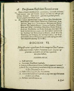 Decisio VI. - Decisio X.