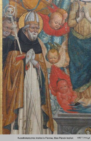 Himmelfahrt und Krönung Mariens mit Heiligen Augustinus und Monica