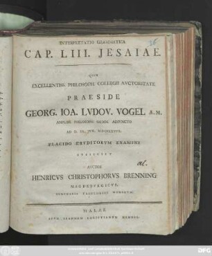 Interpretatio Grammatica Cap. LIII. Jesaiae