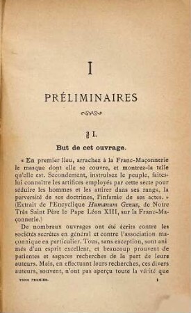 Révélations complètes sur la Franc-Maçonnerie, 1,1