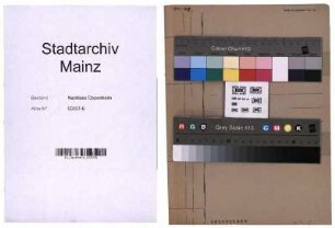 Mainzer Liedertafel und Damengesangverein: Drucksachen