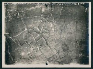 Foto des Geländes um Vrooilandhoek südlich von Ypern (Luftbild)