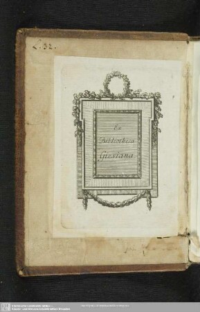 Exlibris (Ex Bibliotheca Giesiana)