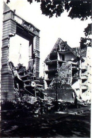 Zerstörungen Zweiter Weltkrieg. Sophienstraße