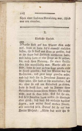 X. Ländliche Einfalt.