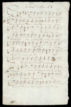 Cantus 2 Chori A 8 (Herzlich lieb hab ich dich)