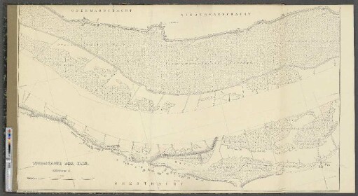 Stromkarte der Elbe. Section I. : Obermarschacht. Niedermarschacht. Geesthacht.