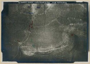 Foto des Geländes an der Straße von Esnes(-en-Argonne) nach Haucourt (Luftbild)