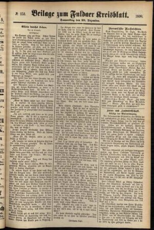 Zweite Ausgabe vom Donnerstag, den 29. Dezember 1898.