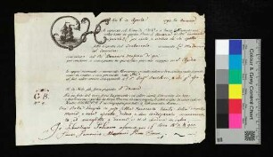 Frachtbrief, 1793