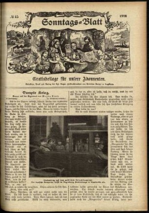 Ausgabe vom Sonntag, den 05. November 1916.
