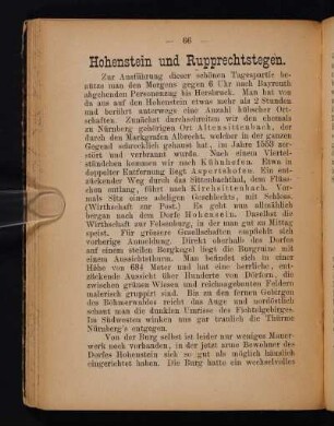 Hohenstein und Rupprechtstegen.