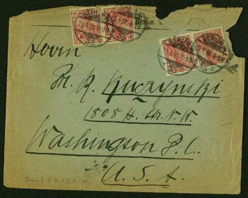 Berta Gradenwitz 1898 - Mai 1902