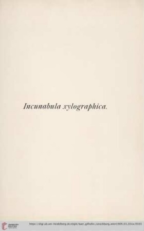 Incunabula xylographica
