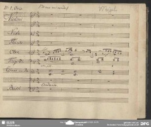 No. 1 Einlage Aria (Joseph Weigl): "Giusti Dei d'un infelice"