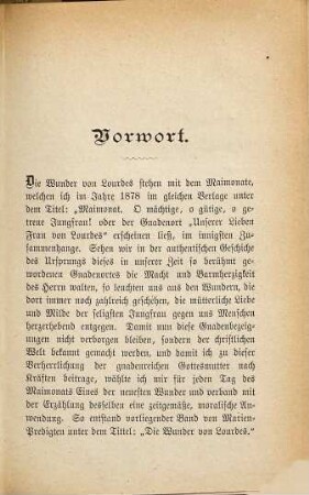 Marien-Predigten : die Wunder von Lourdes